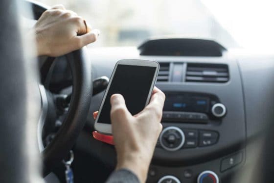 auto accident attorney texting driving